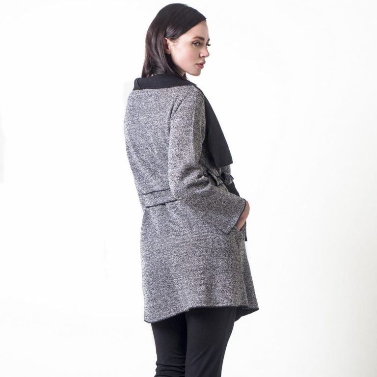 Belted felt coat - Image 2