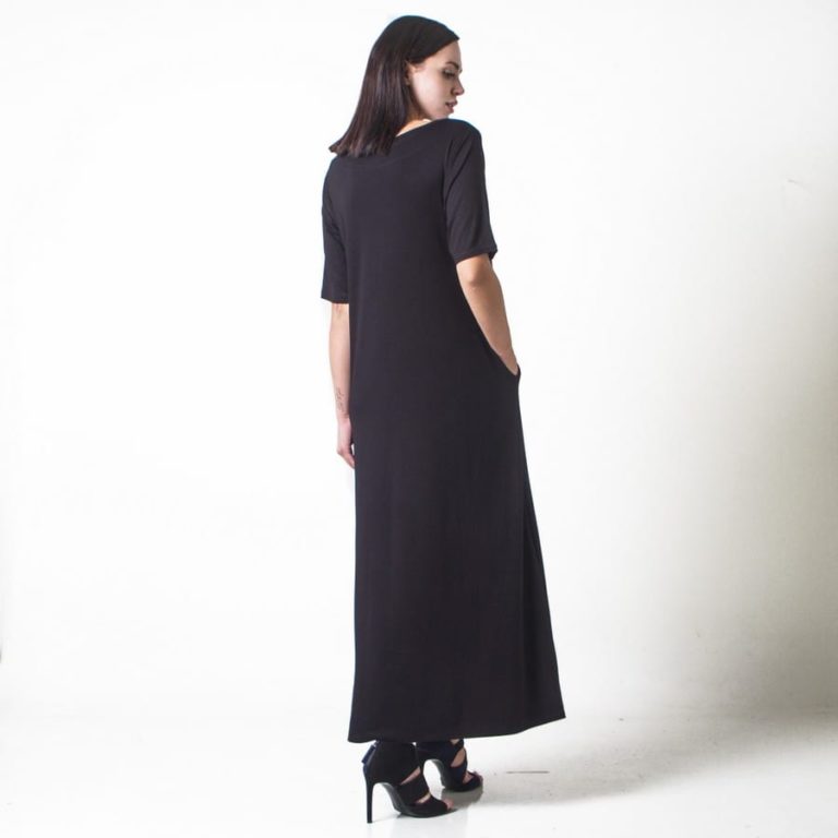 Oversized viscose long dress - Image 2