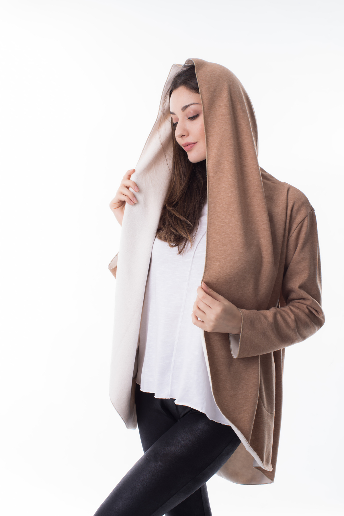 beige mens hoodie