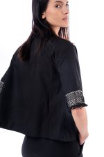 Cropped jacket without buttons - Image 2