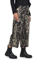 Cropped animal print wide pants - Image 3