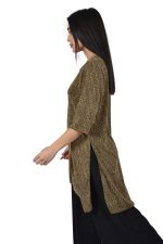Long metallic golden top - Image 2
