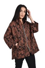 Embroidered zipped jacket - Image 3