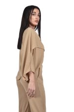 Beige cape effect top - Image 2
