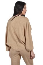 Beige cape effect top - Image 3