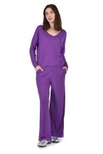Purple wide leg pants