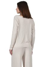 Boxy oversized beige sweater - Image 3