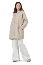 Beige crisped zipped jacket - Image 2