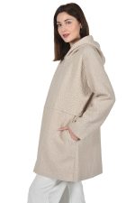 Beige crisped zipped jacket - Image 3