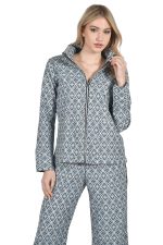 Jacquard zipped jacket - Image 3