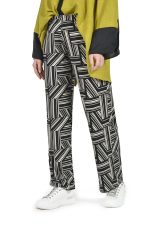Geometric print elastic pants - Image 2