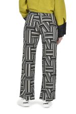 Geometric print elastic pants - Image 3