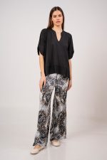 Asymmetric organic cotton top