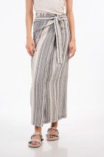 Cotton wrap maxi pareo skirt - Image 2