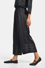 Striped satin wide leg pants - Image 3