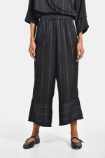 Striped satin wide leg pants - Image 2
