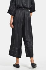 Striped satin wide leg pants - Image 4
