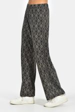 Straight geometric print pants - Image 3