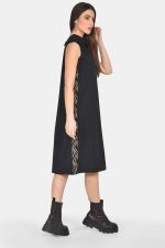 Midi trimmed dress - Image 4