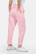 Ροζ βαμβακερό φούτερ παντελόνι - Image 5