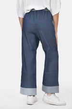 Ισιο τζην παντελόνι με ρεβέρ - Image 4