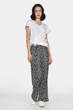 Ισιο ελαστικό παντελόνι σε tropical print