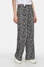 Ισιο ελαστικό παντελόνι σε tropical print - Image 3