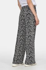 Ισιο ελαστικό παντελόνι σε tropical print - Image 4