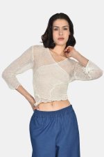 Αραχνούφαντο off white ζακετάκι