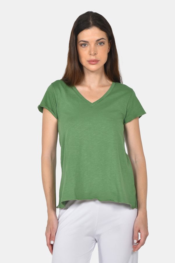 Green cotton t shirt