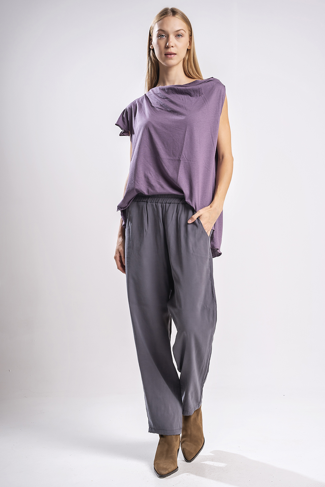 DSC07401 Cupro (peach touch) buggy pants - Image 1