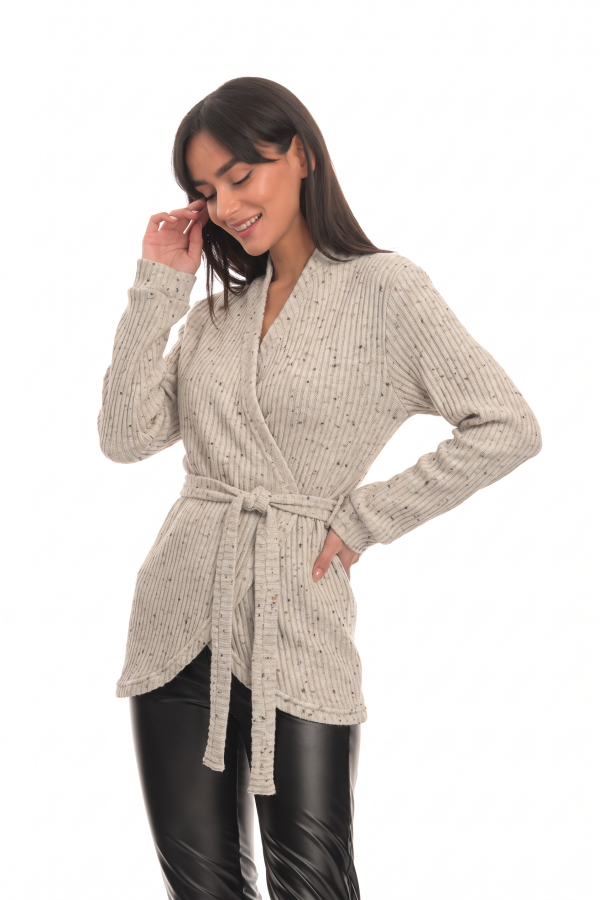 Off white wrap cardigan